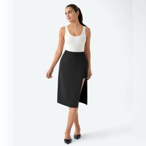HALARA Women's Black‎ Midi Skirt SZ L